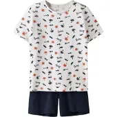 TWO SOON Nachtkledij navy / oranje / wit
