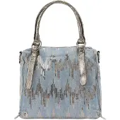 NAEMI Handtas pastelblauw / zilver