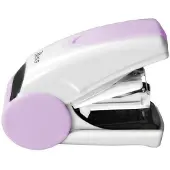 TETIS Mini-nietmachine #10, 20 vel, paars-wit, met nietjesverwijderaar