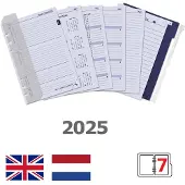 Kalpa Personal weekagenda met uurindeling 2027 jaardoos navulling (1 week per 2 pagina's) 2-talig