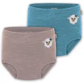 Normani Onderbroek 'Tokoroa' beige / blauw / wit