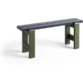 HAY Weekday bank Duo 111x23 cm gelakt sparrenhout Steel blue-olive