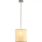 Lux.pro Hanglamp 'Buckley' met stoffen kap, wit