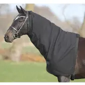 QHP Losse fleece hals zwart S - Regendeken | Halsstuk paard