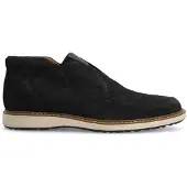 Manfield Donkerblauwe suède chelsea boots | Maat 45