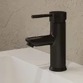 Saniclear Nero Curved wastafelkraan zwart mat