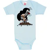 Logoshirt Rompertje/body 'Der Kleine Maulwurf-Print' blauw