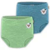 Normani Onderbroek 'Tokoroa' cyaan blauw / kiwi