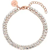 Purelei Armband 'Festive' rose-goud / transparant