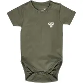 Hummel Rompertje/body olijfgroen / offwhite