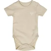 Hummel Rompertje/body greige / wit