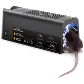 Vulpes goods Verjager - Elektrische Muizenval Pro – Effectieve Muizenval voor Binnen - Draadloos & Oplaadbaar - Veilig, Hygiënisch & Duurzaam – Ook geschikt als Elektrische Rattenval