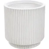 Beliani DARIA - Bloempot - Gebroken wit - 24 cm - Kleivezels