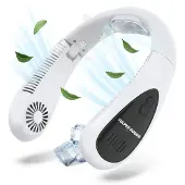 Vulpes goods Tech - Nek Ventilator met Koelelement - Oplaadbaar & Geruisloos - Draagbare Gezichtsventilator - 3 Standen met Extra Koeling - ELITE Versie