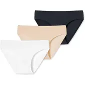 Schiesser Slip ' Invisible Soft ' beige / zwart / wit