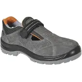Portwest FW42 Steelite werksandalen, suède, antislip, met klittenbandsluiting