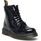 Dr. Martens Boots - 1460 J - Black Patent Lamper - - 32 - Stiefel