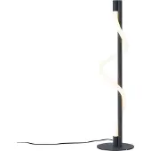 QAZQA Moderne tafellamp zwart incl. LED 3-staps dimbaar - Twirl