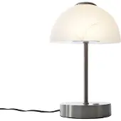 QAZQA Design tafellamp staal met opaalglas incl. LED dimbaar - Joya