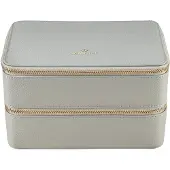 Windrose Sieraden-bewaring 'Aurora' goud / lichtgrijs