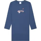 Schiesser Nachthemd beige / donkerblauw / lichtoranje / rosa