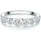Trilani Ring zilver / transparant