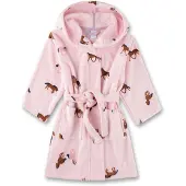 Sanetta - Kid's Bathrobe AOP - Badjas 98, roze