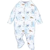 Nini Rompertje/body 'Meerestiere' blauw / wit