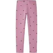 Name it Leggings 'NKFDAVINA' mauve / zwart