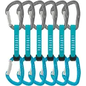 Petzl - Klimsetjes - Pack 6 Djinn Axess Turquoise voor Unisex - Maat 11 cm - Blauw