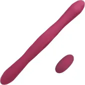 Doc Johnson - Dubbele Vibrator met Afstandsbediening - Rood