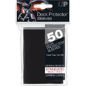 Ultra pro Kaartbeschermers - 50 Deck Protector Vast Zwart Standaard - Zwart - Kaartspel Accessoire