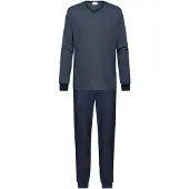 Mey Pyjama lang 'Bennison' donkerblauw