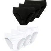 Schiesser Slip 'Essentials' zwart / wit