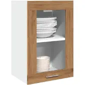 vidaXL Bovenkast Lyon 40x31x60 cm bewerkt hout artisanaal eikenkleurig