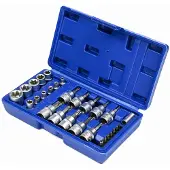 GereedschapXXL Torx Bit/Dop Set 30-dlg Cr-V: Meubelmontage & Auto-onderhoud