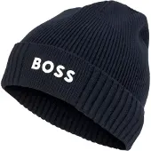 HUGO BOSS Muts 'Asic' donkerblauw / wit