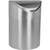 Metaltex 185392010 Afvalbak 1.5 l RVS (Ø x h) 12 cm x 16.5 cm Zilver 1 stuk(s)