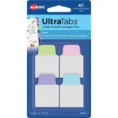 Avery Avery-Zweckform Plakindex 74761 40 stuks/pak Pastelblauw, Pastelroze, Pastellila, Pastelgroen