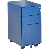 Beliani BOLSENA - Kantoorkast - Blauw - Metaal
