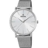Festina Heren F20475/1 Zilveren Horloge