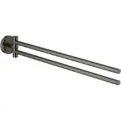 GROHE Essentials Handdoekhouder 2-Lids Hard Graphite