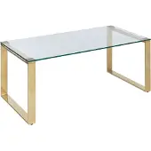 Beliani TILON - Salontafel - Goud - Veiligheidsglas