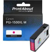 PrintAbout Huismerk Canon PGI-1500XL M Inktcartridge Magenta Hoge capaciteit