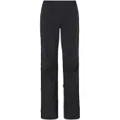Vaude - Women's Yaras Rain Pants IV - Fietsbroek 40 - Long, zwart