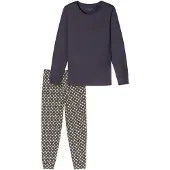 Schiesser Pyjama ' Comfort Essentials ' grafiet
