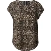 ONLY Blouse 'ONLVic' crème / bruin / zwart