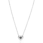 Zinzi zilveren ketting met luxe groot hart (15mm) 40-45 cm ZIC2672