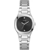 GUESS Analoog horloge 'GD Eve' zwart / zilver