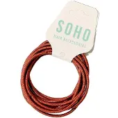 Soho - Ellie Haarelastiek Haarelastiekjes Donkerrood Dames